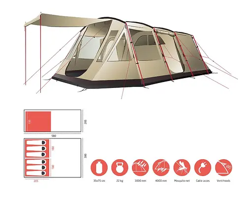 Намет Grand Canyon Dolomiti 6 Mojave Desert (330034) (DAS302050) - фото 3