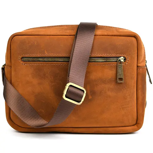 Шкіряна сумка через плече Tarwa 24х17х6 см sum0028315 - фото 6