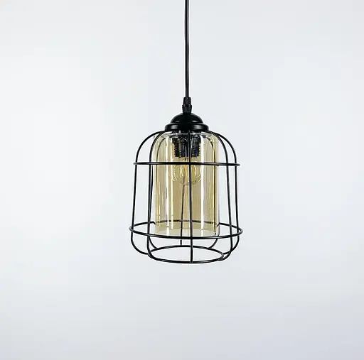 Мінімалістичний підвіс з двома варіантами плафонів Line.F Колір плафона Янтарний - фото 5