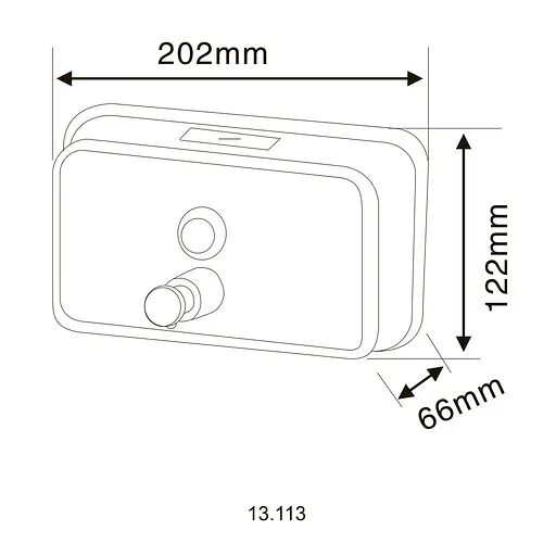 Диспенсер для жидкого мыла Hotec 13.113 Stainless Steel  - фото 4