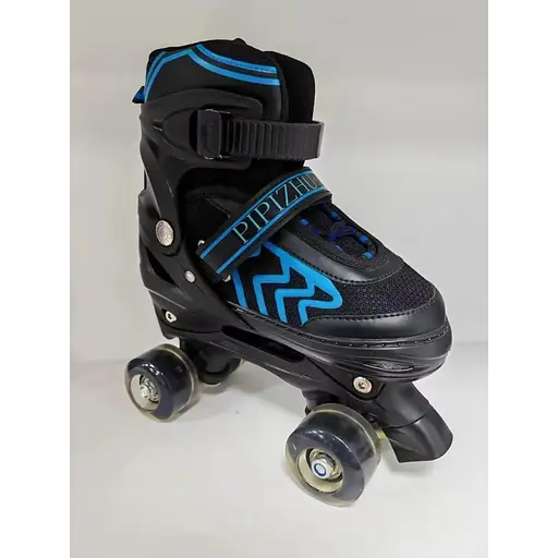Дитячі роликові ковзани PIPIZHU для хлопчиків та дівчаток, 8 світлових коліс та 4 регульованих розміри - фото 3