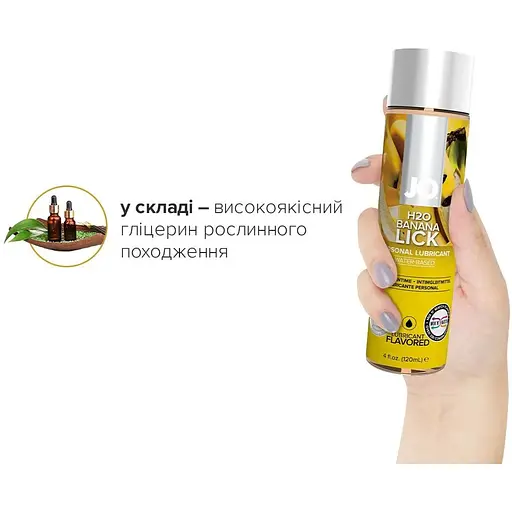 Змазка на водній основі System JO H2O - BaNana Lick (120 мл) - фото 4