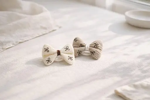 Набір гумок для волосся з бантами 20 шт - фото 1