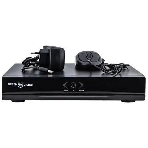 Видеорегистратор IP зеленый Vision GV-N-S012/09, черный, 9xIP канала, H.265, 1xRCA, 1xVGA, 1xHDMI, 1xSATA, LINUX, 2xUSB, 1xRJ45, - фото 1