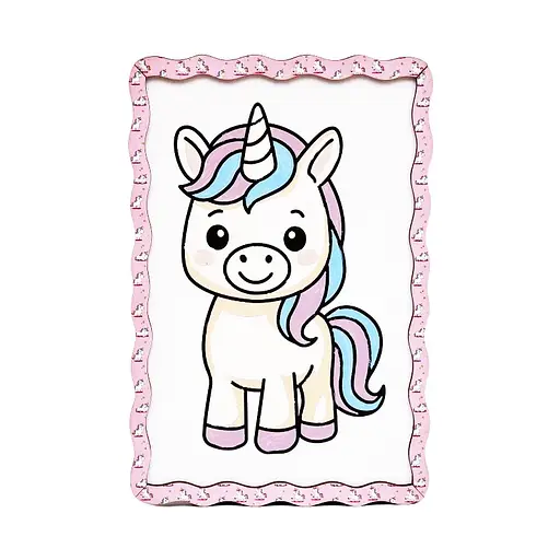 Дитячий набір для розпису по дереву "Єдиноріг" PuzzleOK Puz-22981 формат А5 - фото 1