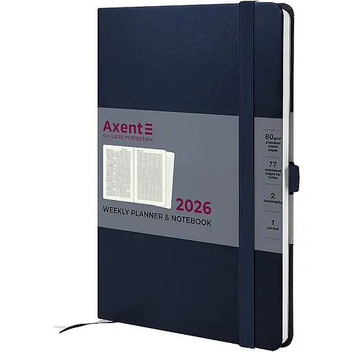 Еженедельник Axent 2026 Prime Strong 145 x 210 мм синий (8507-26-02-A)