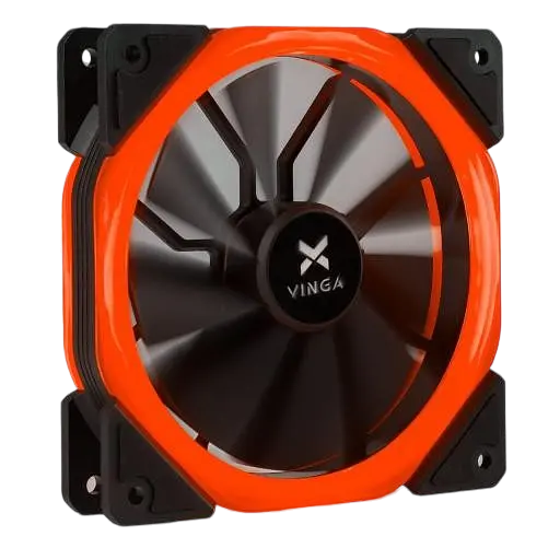 Вентилятор Vinga LED FAN-01 RED Black