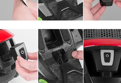 Велосипедный фонарь габарит T11-15LED Red + клипса + microUSB + 5 режимов - фото 6