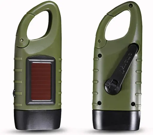 Динамо аварійний ліхтарик + microUSB (Зелений) - фото 4
