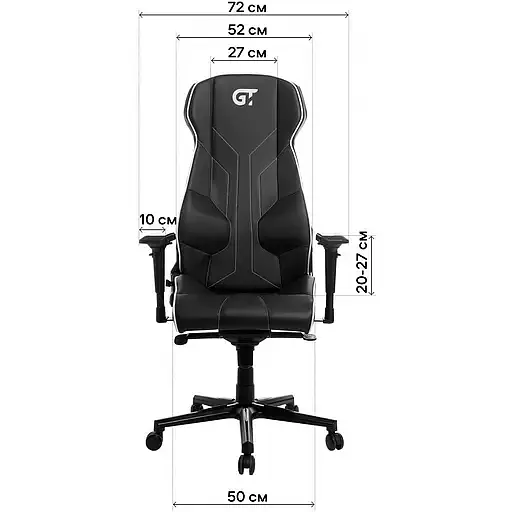Геймерское кресло GT Racer (X-8007 Fabric Dark Gray XL) - фото 2