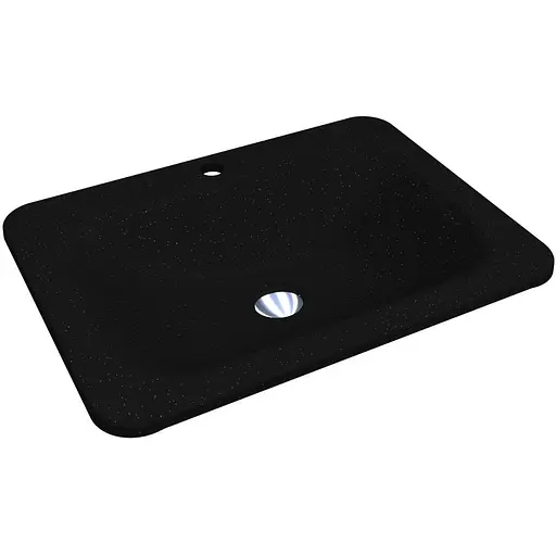 Умивальник Miraggio California mirastone black 0000386, Чорний матовий - фото 1