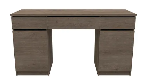 Стіл комп'ютерний Віто 2 Ferrum-decor 750x1400x500 ДСП Дуб Сонома Трюфель 16 мм (FRD-104834)