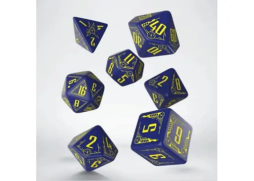 Набор кубиков Galactic Navy & Yellow Dice Set , 7 шт. (SGAL45) - фото 2