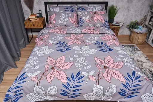 Комплект постільної білизни Moon&Star Бязь Gold Люкс Fossil King Size 220x240 наволочки 2х50х70 - фото 4