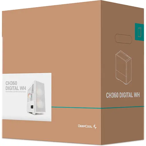 Корпус DeepCool CH360 Digital White (R-CH360-WHAPE3D-G-1) [146734] - фото 14