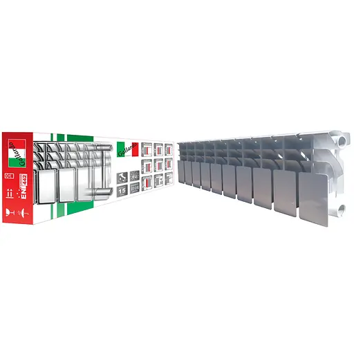 Радіатор біметалевий секційний Gallardo BISMALL 200/96 (20218) - фото 1