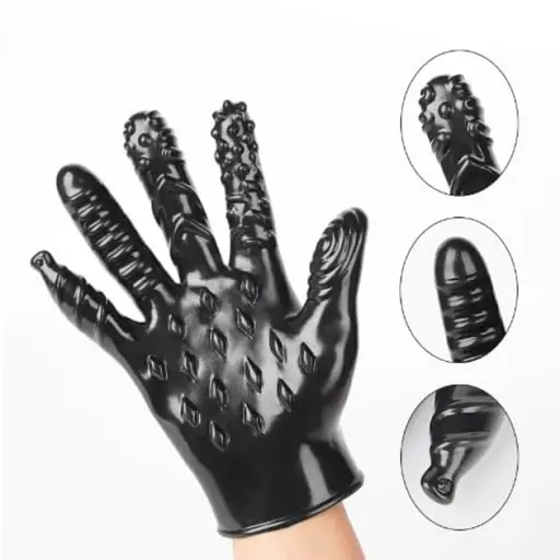 Рукавичка для фістингу I’MCUM Pleasure Hand БДСМ Чорна (IM-KVD006) - фото 5