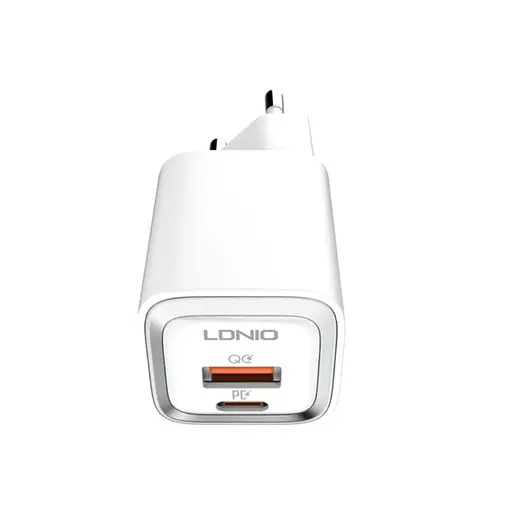 Зарядное устройство Ldnio A2318C USB/ Type-C QC PD белый + кабель Type-C to Type-C - фото 3