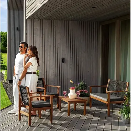 Комплект садових меблів Di Volio Marata чорний - фото 5