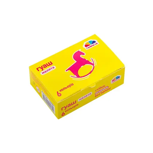 Дитячі гуашеві фарби "Малята" 100201, 6 кольорів 10 мл - фото 2