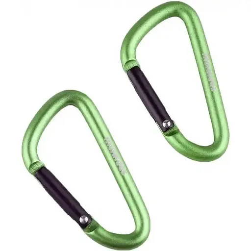 Брелок-карабін Munkees 3206 D 6х60 мм пара Grass Green (1012-3206-GG)
