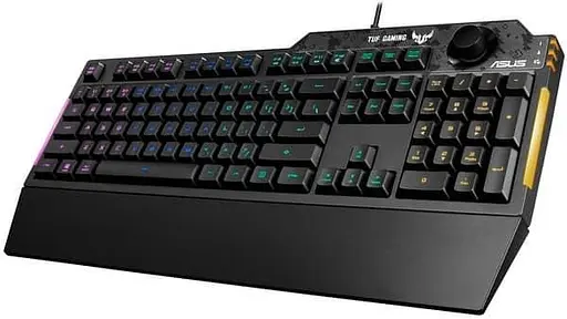 Клавіатура ASUS TUF Gaming K1 RBB USB Black (90MP01X0-BKMA00) - фото 3
