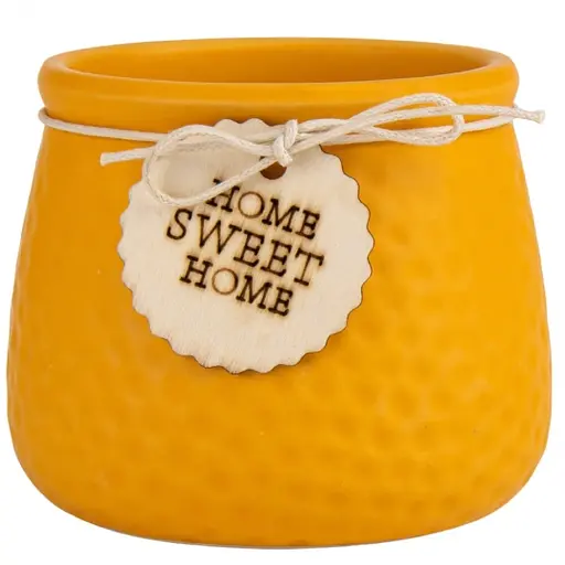 Кашпо Elisey Sweet home 9 см жовтий (9053-009)  