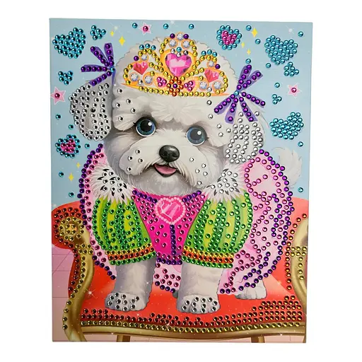Набір для творчості Діамантова мозаїка "Королівська собачка" Апельсин НТ-26-11 - фото 2