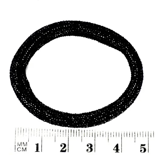 Резинки для волос Черная с блеском-2 0307-1113-2, 50 шт - фото 3