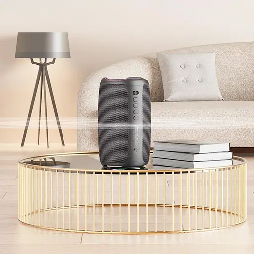 Портативна bluetooth колонка Zealot S61M з LED підсвічуванням + мікрофон чорний - фото 4