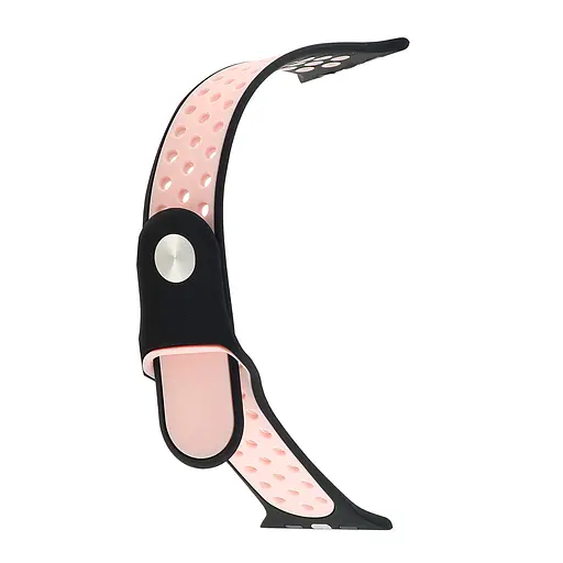 Ремешок Apple Watch Nike Sport 42/44/45/46/49 мм Черный Розовый Powder - фото 2