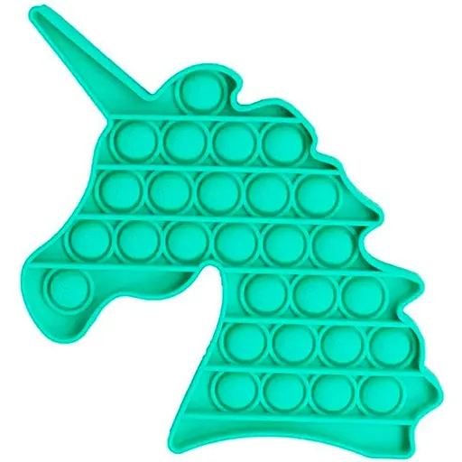 Сенсорна іграшка Pop it антистрес єдиноріг бірюзовий - фото 1