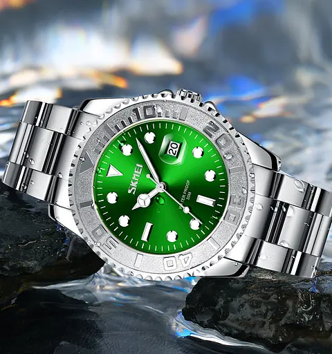 Наручний годинник жіночий 9295SIGN Silver-Green Skmei acs0029787 - фото 3