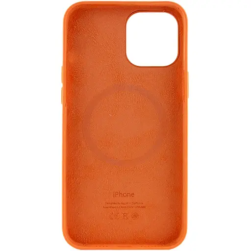 Чохол Silicone case AAA with Magsafe and Animation для Apple iPhone 12 Pro Max 6.7 Помаранчевий/Kumquat - фото 3