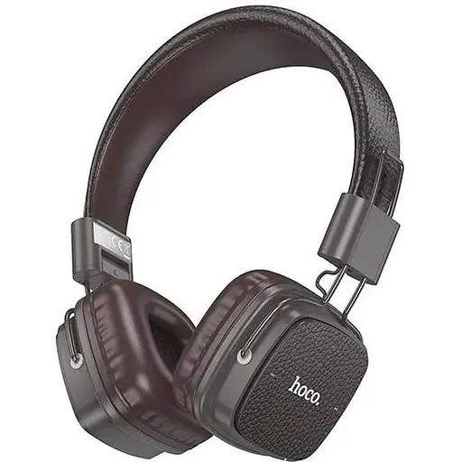 Навушники Hoco W56 Earl BT headphones, BT5.4, AUX, TF, Type-C, 250mAh, 28h, brown