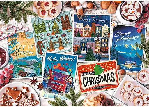 Пазл Trefl Зимові спогади колаж 1000 ел. (10730) - фото 3