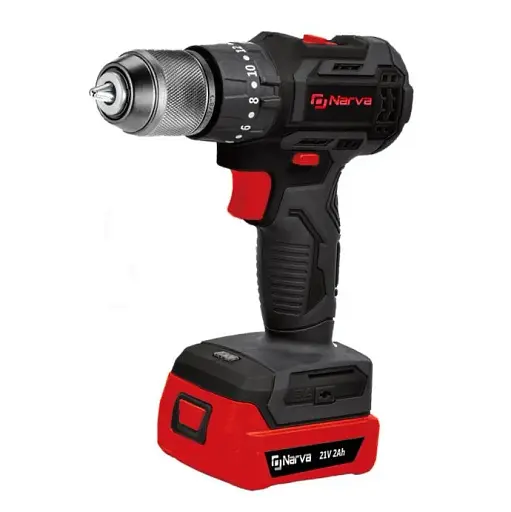 Шуруповерт ударный бесщеточный Narva NCD-21T кейс 2 Ah 21 В 2 АКБ и ЗУ 30412 - фото 1