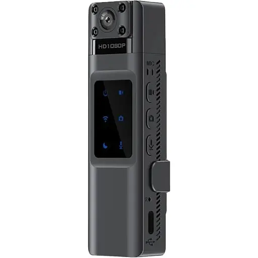 Нагрудна HD боді-камера TCAM H1080 p2p WiFi 1000 мАч Чорний (448274717)