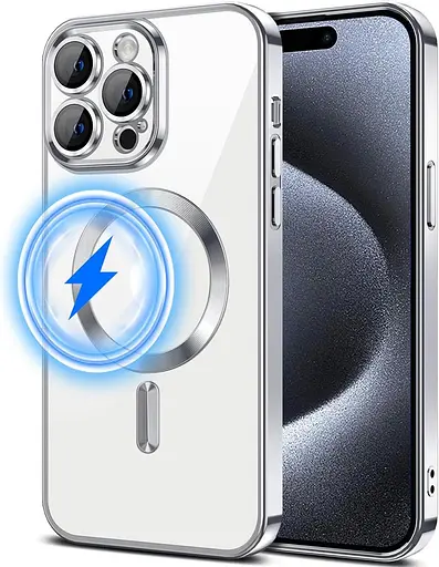 Прозорий магнітний чохол Keteen для iPhone 15 Pro з MagSafe, чохол для мобільного телефону для iPhone 15 Pro