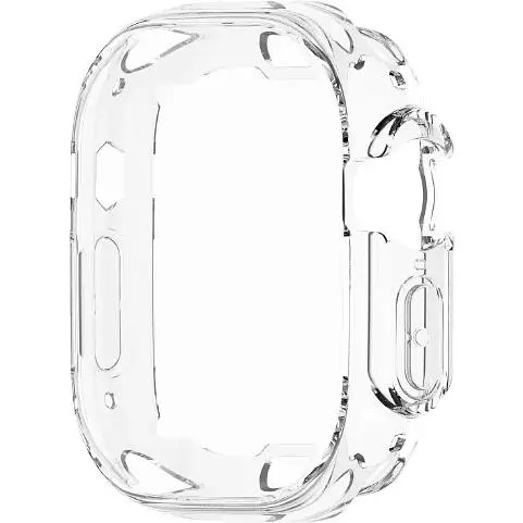 Чехол-накладка DK для Apple Watch Ultra 49mm (Series 1 / 2) Silicone Face Case (clear) - фото 4