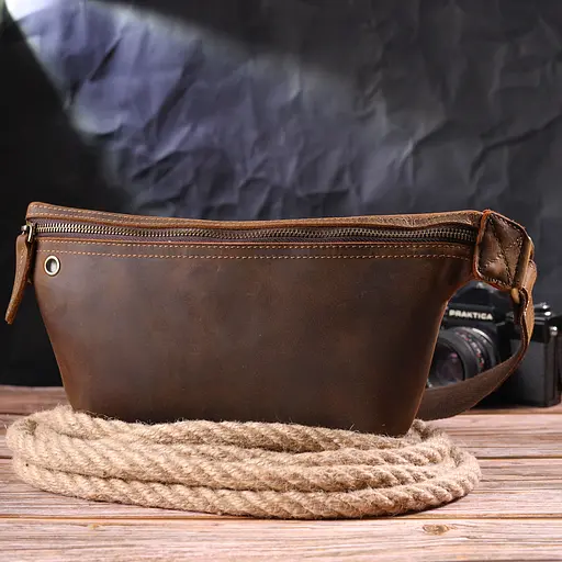 Чоловіча шкіряна сумка Vintage 26х17х3 см sum0022405 - фото 6