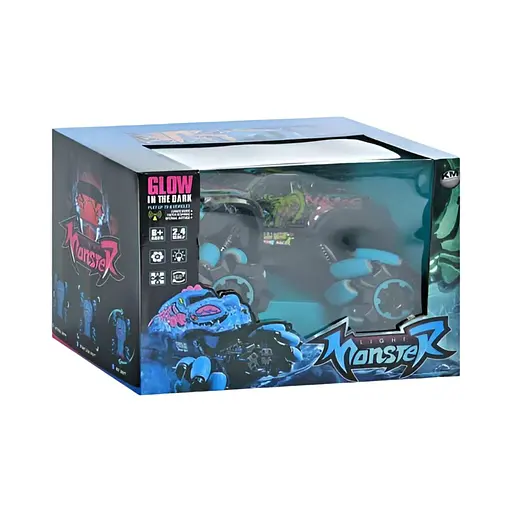 Трюкова машинка 2028-2A, р/к 2.4G, 23 см, амортизація, роликові колеса, підсвітка, ударостійкий корпус - фото 2