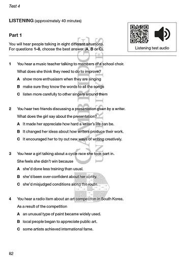 First 4 for Schools B2. Practice Tests. Student's Book with Answers with Audio with Resource Bank - фото 3
