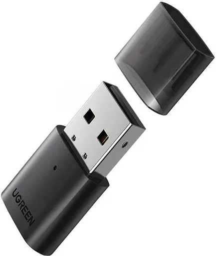 Адаптер Ugreen Bluetooth 5.0 USB RTL8761BUV CM390 Black (80889) - фото 1