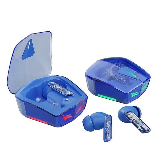 Бездротові ігрові навушники X8 з шумоподавленням синій - фото 3