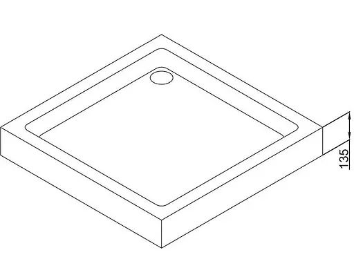 Поддон Dusel D102 90x90x13,5 Белый - фото 3