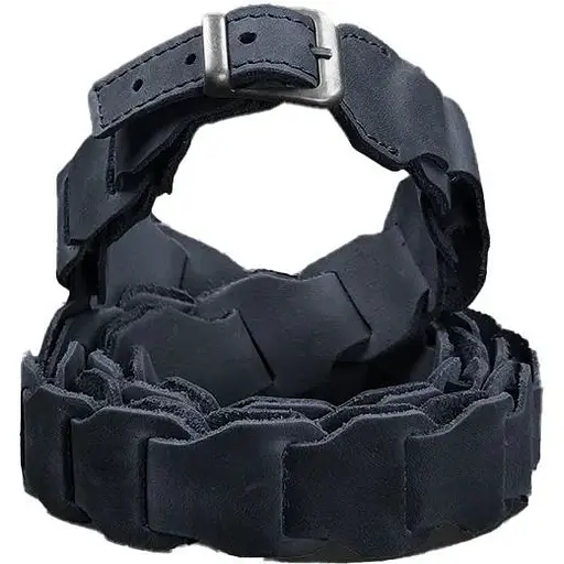 Женский кожаный бохо-ремень BlankNot Crazy Horse синий  - фото 1