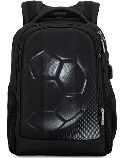 Шкільний рюкзак підлітковий чорний для хлопчика Winner / SkyNam 57-35 для старшокласників - фото 2