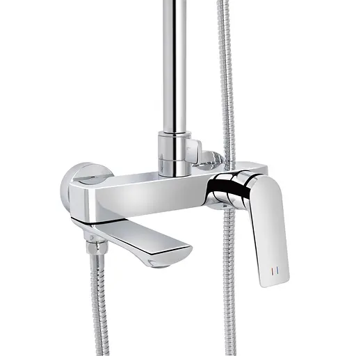 Душова система універсальна Qtap Vlasta New на три споживача (з виливом) QTVLA111CRM45650 Chrome, Хром - фото 3