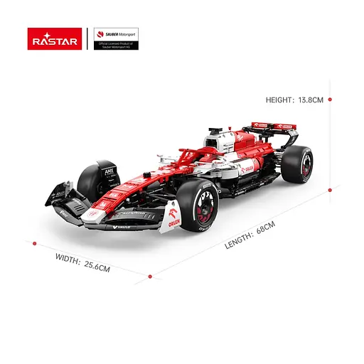 Машинка RASTAR Alfa Romeo F1 C42 Блоки 2261 шт. R/C 1:8 червоний 94400 - фото 2